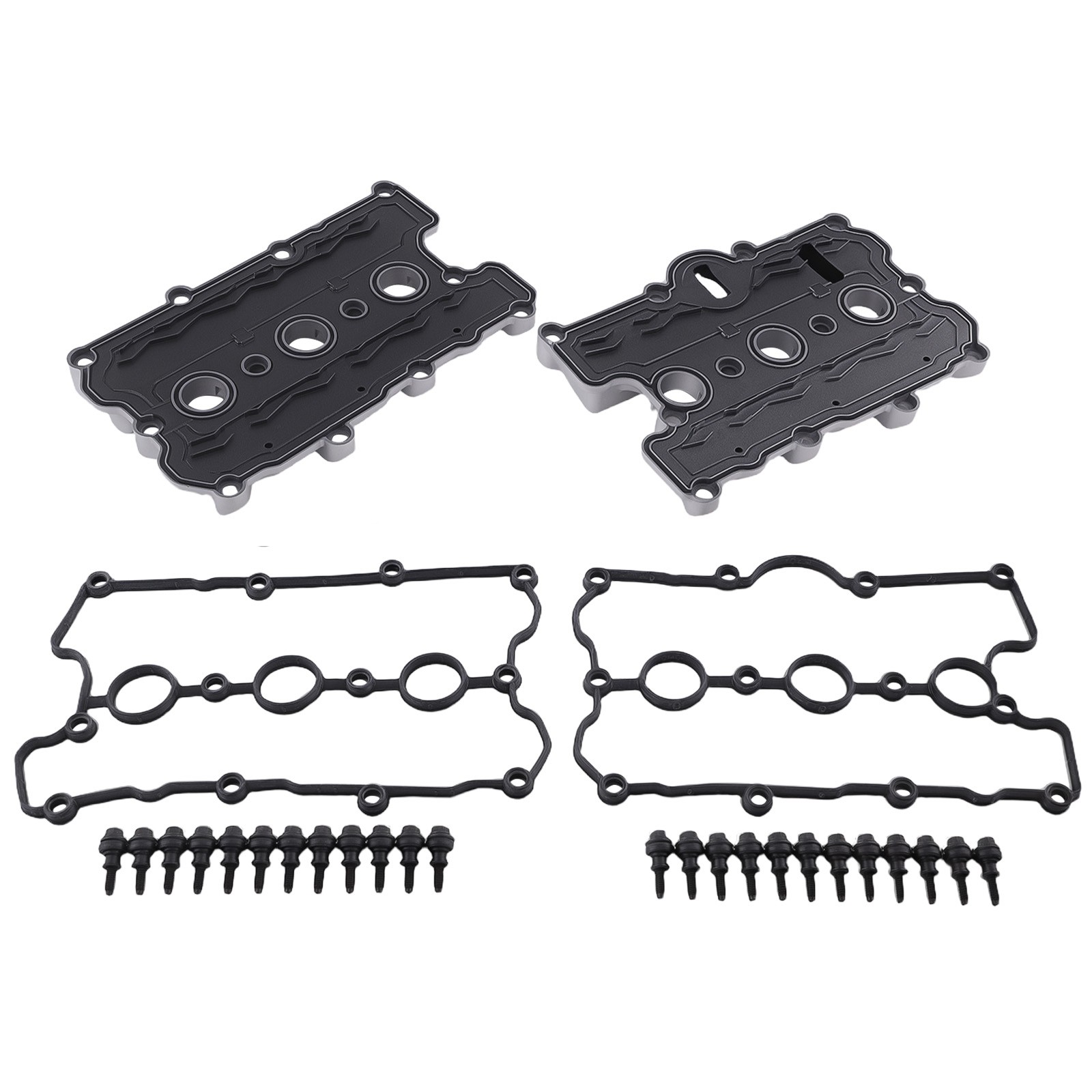 Valve Cover Pair for Audi A7 Q5 3.0L V6 2012-2019 Left Right Set 06E103472Q