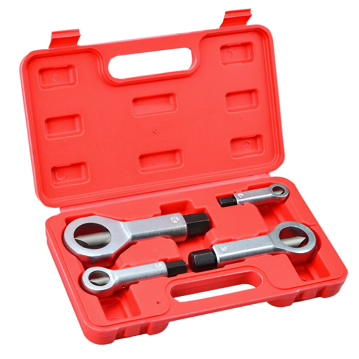 4pcs Metal Nut Splitter Tool Heavy Duty, Rusty Nut Separator for Removing