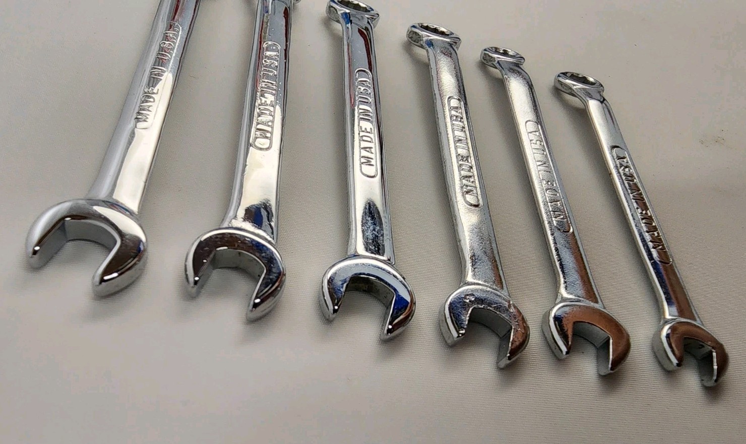 Vintage Wright Tool – NOS Midget Combination SAE 10pc Wrench Set -#787 – NMINT!