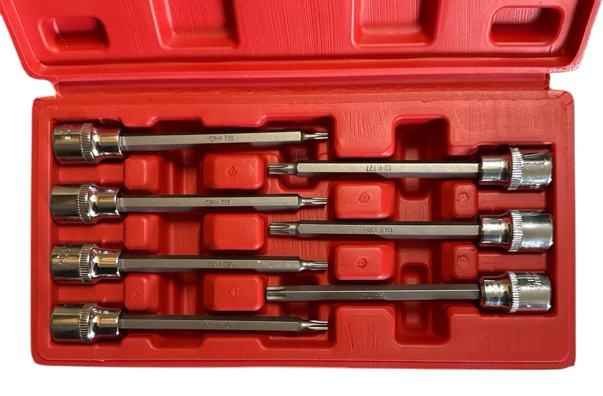 ATE Pro 7pc 3/8″ Drive Extra Long Hex Bit Socket Set 88223 Torx 10-40