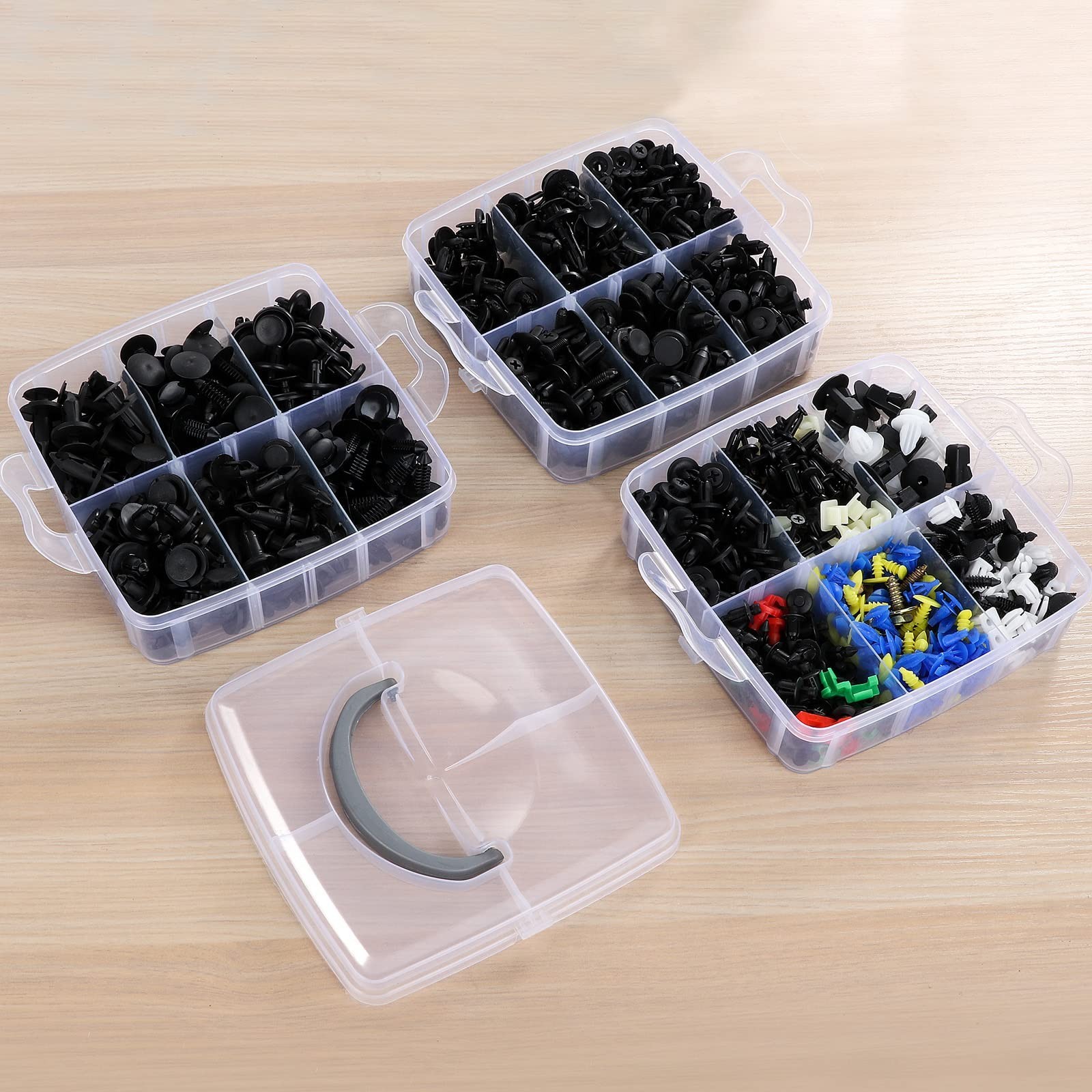 835 PCS Car Push Retainer Clips Kit – 24 Sizes Plastic Fasteners & Removal Tool