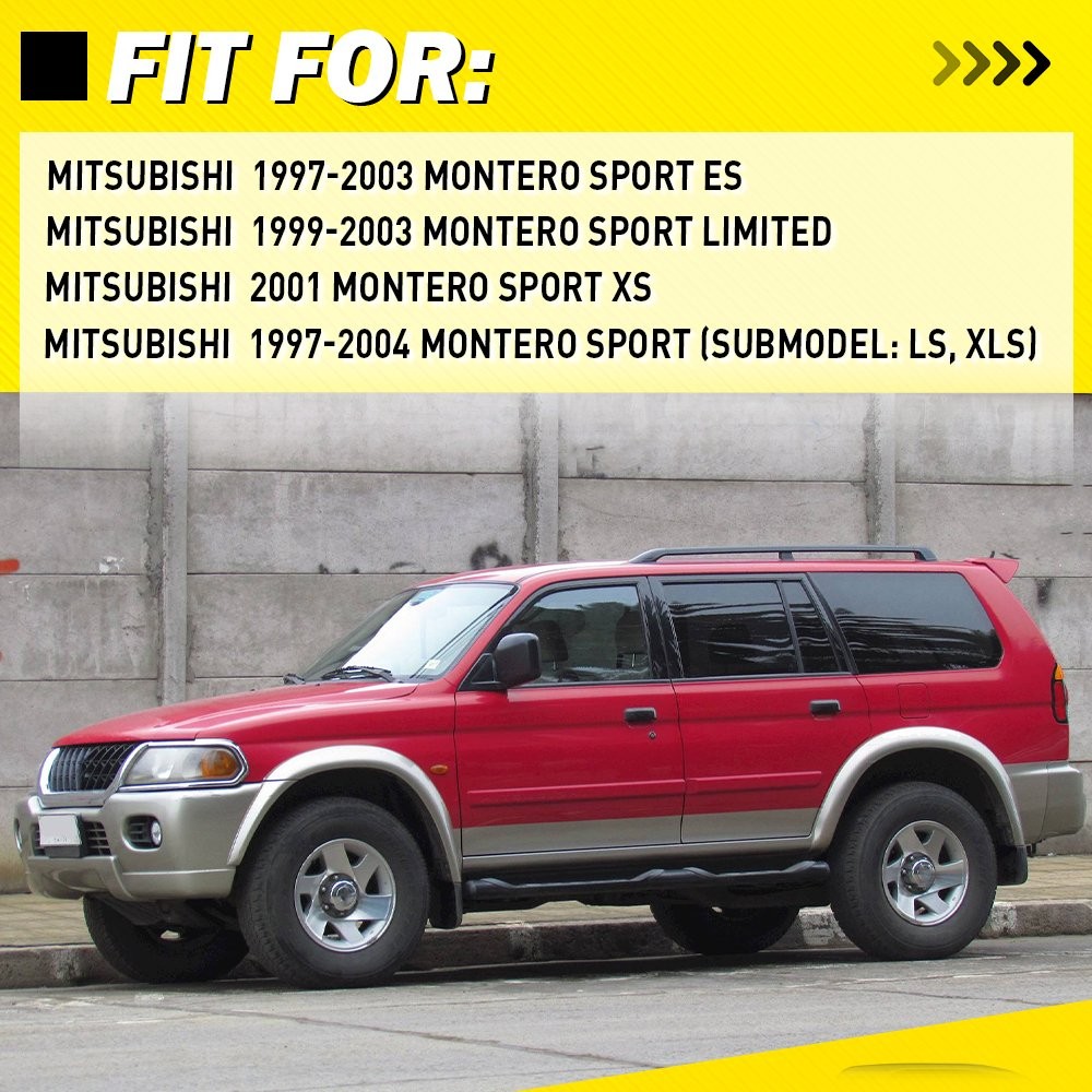 Outside Door Handle 2PCS Front For 1997 1998 1999-2004 Mitsubishi Montero Sport