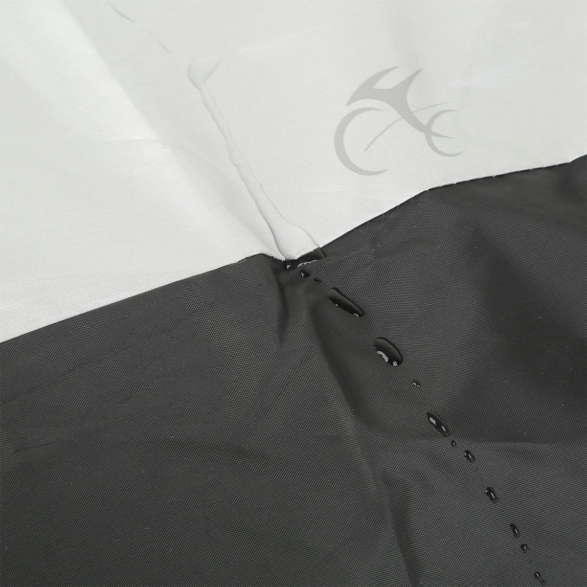 Black Silver Rain Waterproof Motorcycle Cover Small Scooter Cover Medium Size