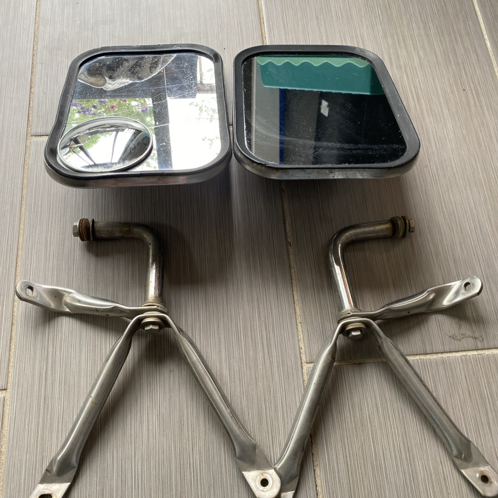 Commercial Large Vintage Chrome Exterior Side View Mirror Classic RH OEM