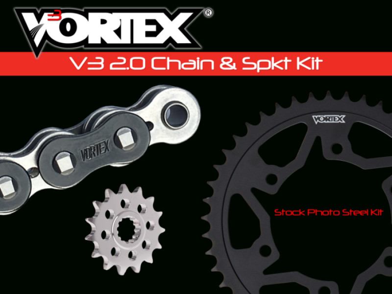 Vortex Racing V3 2.0 Chain and Sprocket Kit for Motorcycles with 16/48 Teeth