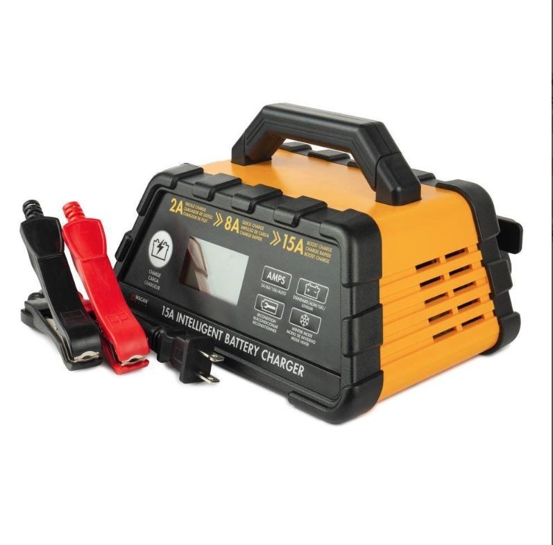 Wagan Tech EL7407 12-Volt 15 Amp 6-Stage Lithium-Capable Battery Charger