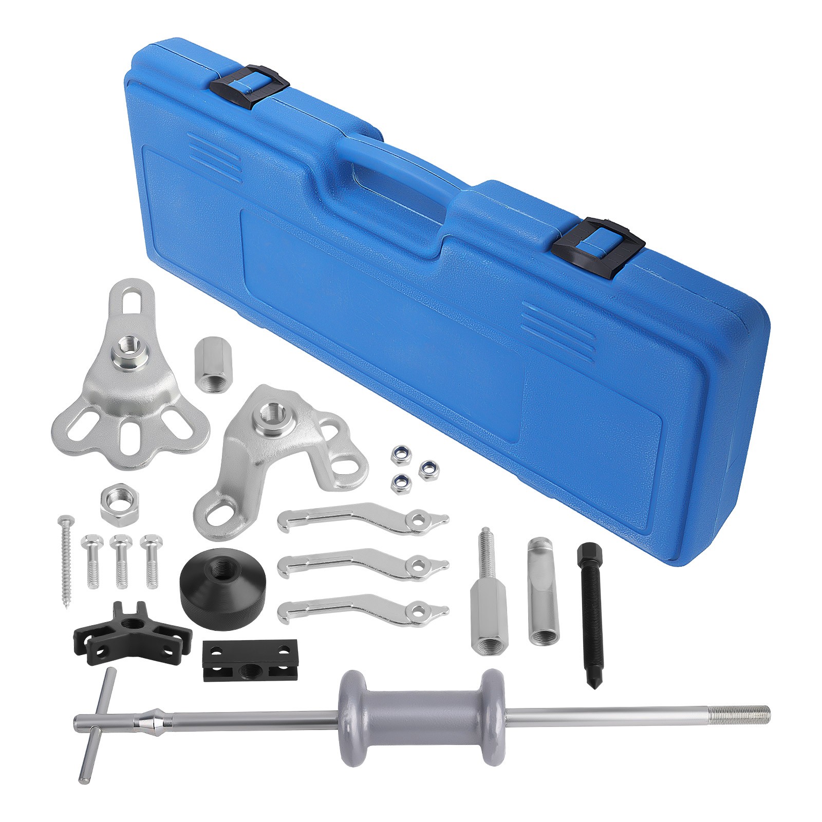 17Pcs Wheel Hub Puller Tool Set for Front Bearings & Rear Flange Axle Removal