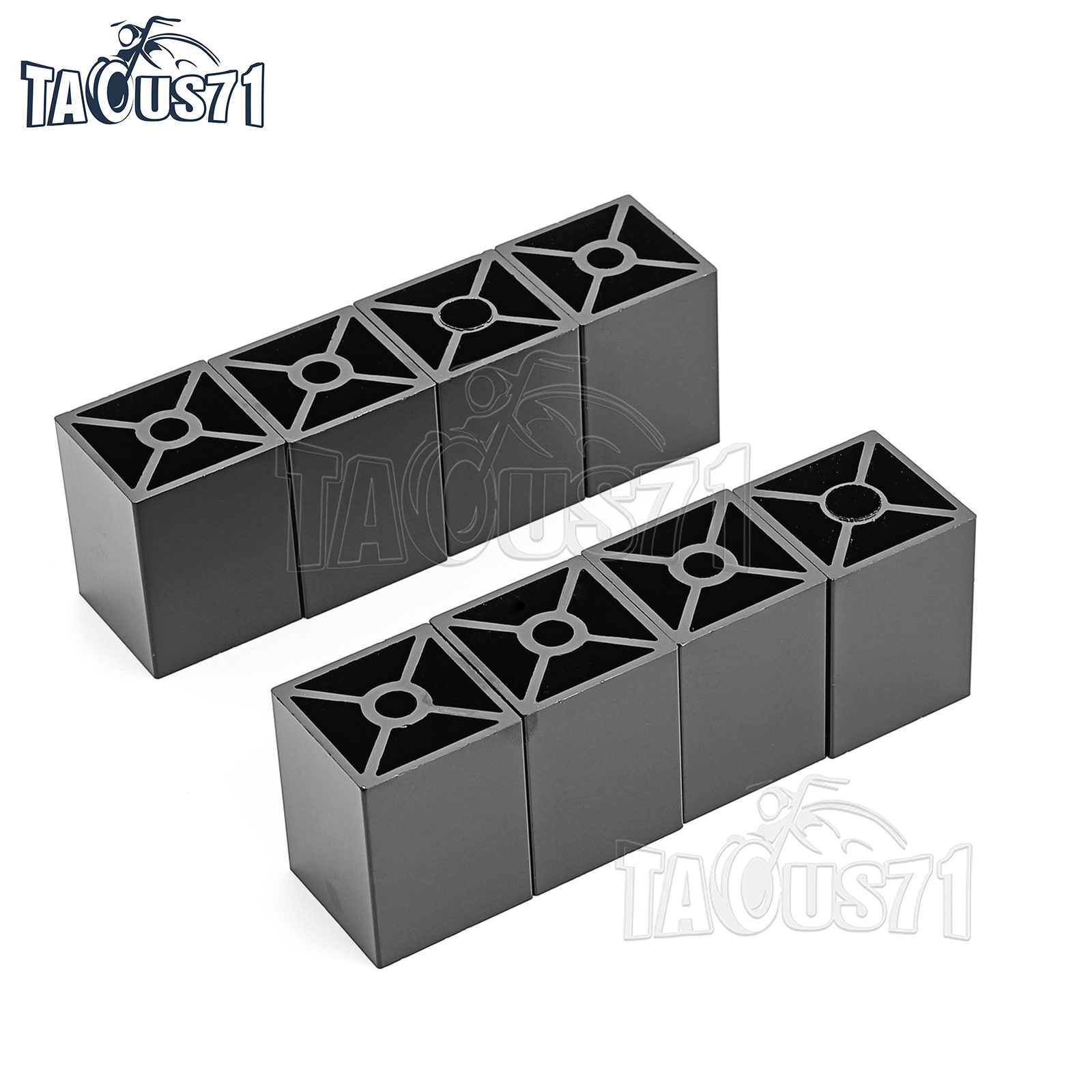 Front Seat 2″ Risers Lift Billet Spacers Set For 97-06 Jeep Wrangler TJ 4×2 4×4