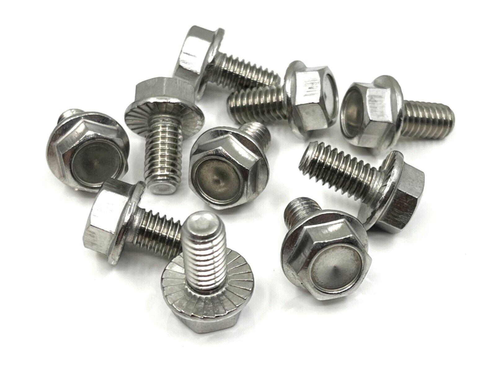 5/16-18 x 5/8″ GM fender core support indented hex head bolts stainless steel