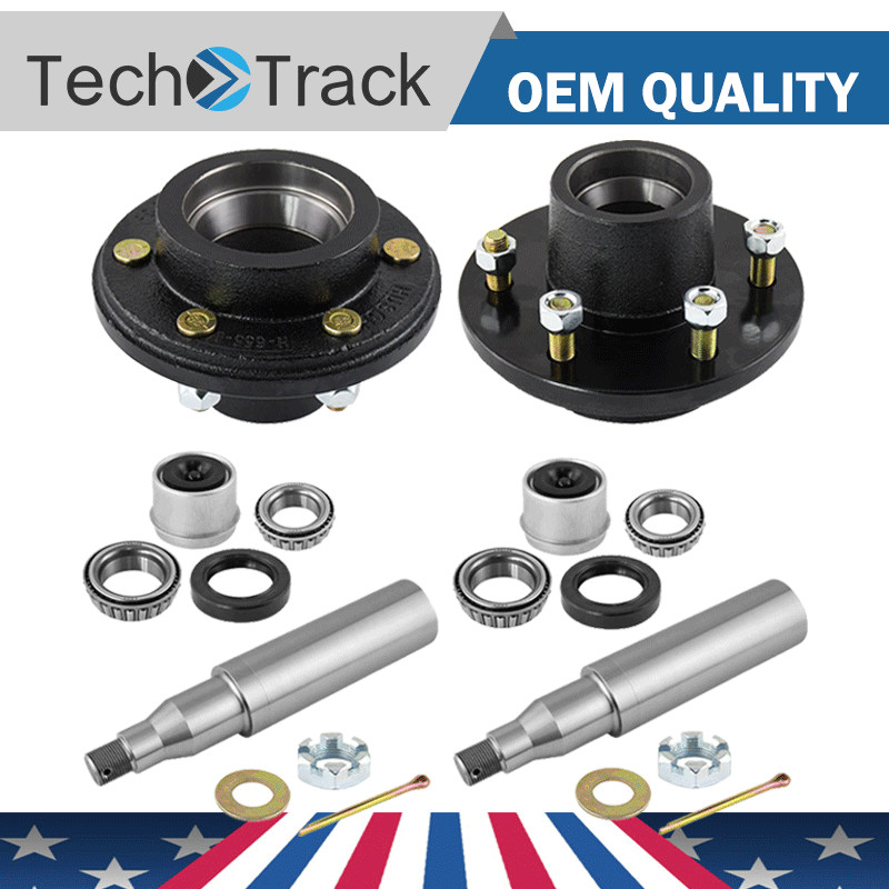 6 Lug Trailer Idler Hub 6 on 5.5 with Round Spindle #42 For 5200 6000 lbs axle