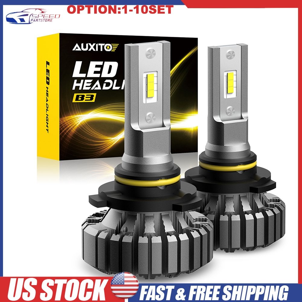 9006 LED 6500K Headlight Bulb Kit Low Beam 80000LUMEN White Super Bright 2-20X