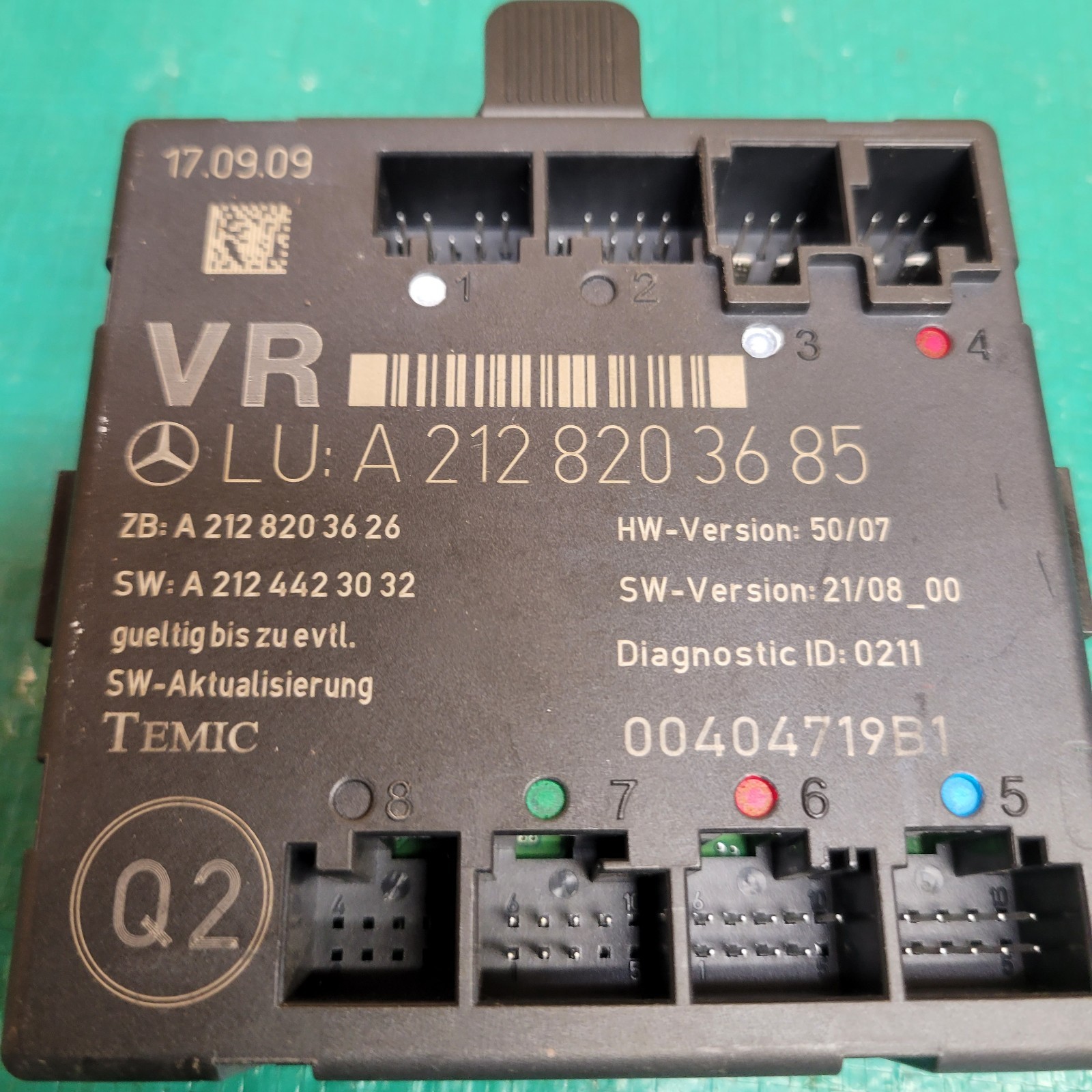 2008-2018 Mercedes W212 E350 C300 E400 Front Right Side Door Control Module OEM
