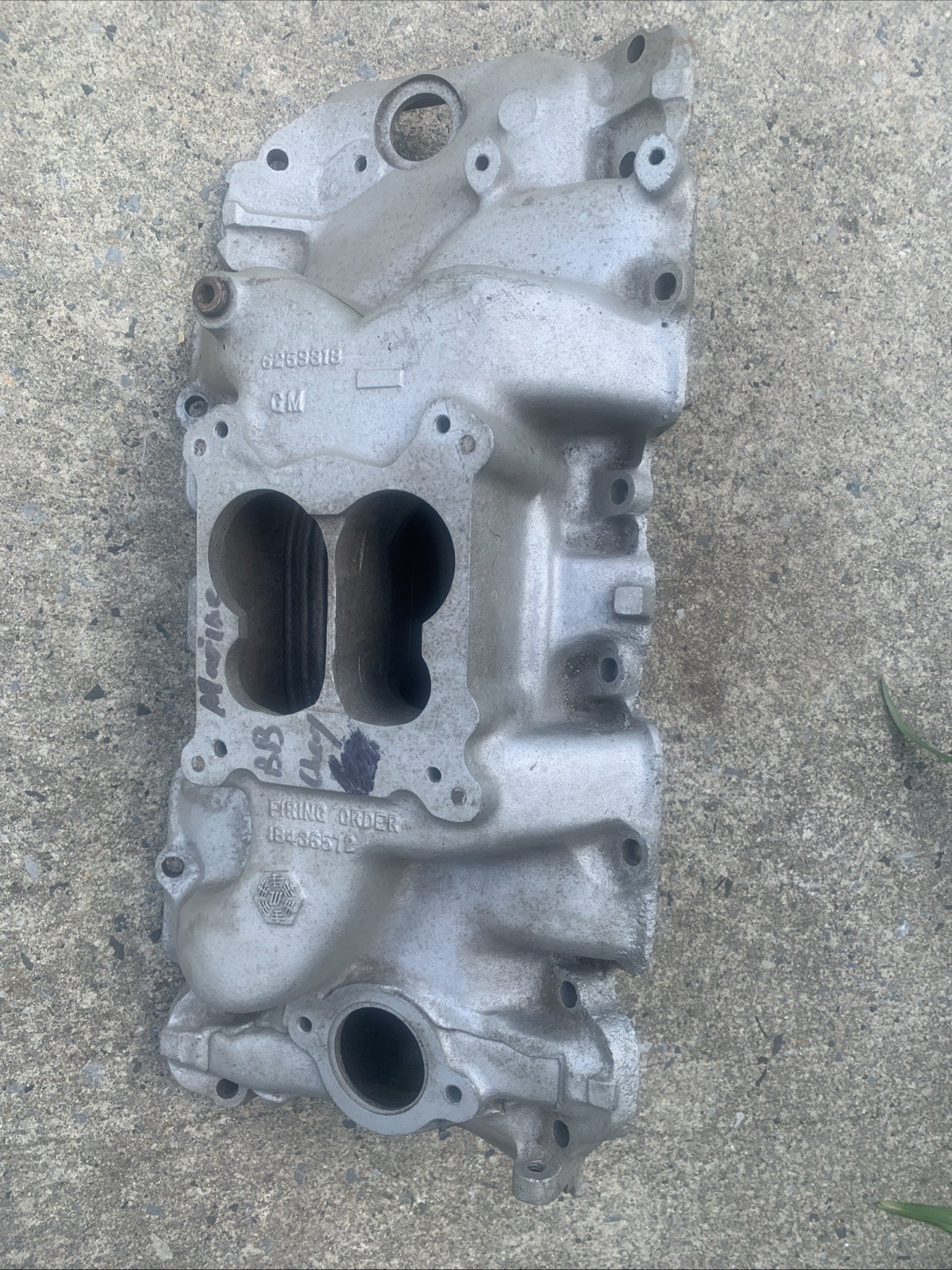 Mercury Marine BBC Aluminum Intake 6269318 396 427 454 Rectangular Port Winterbg