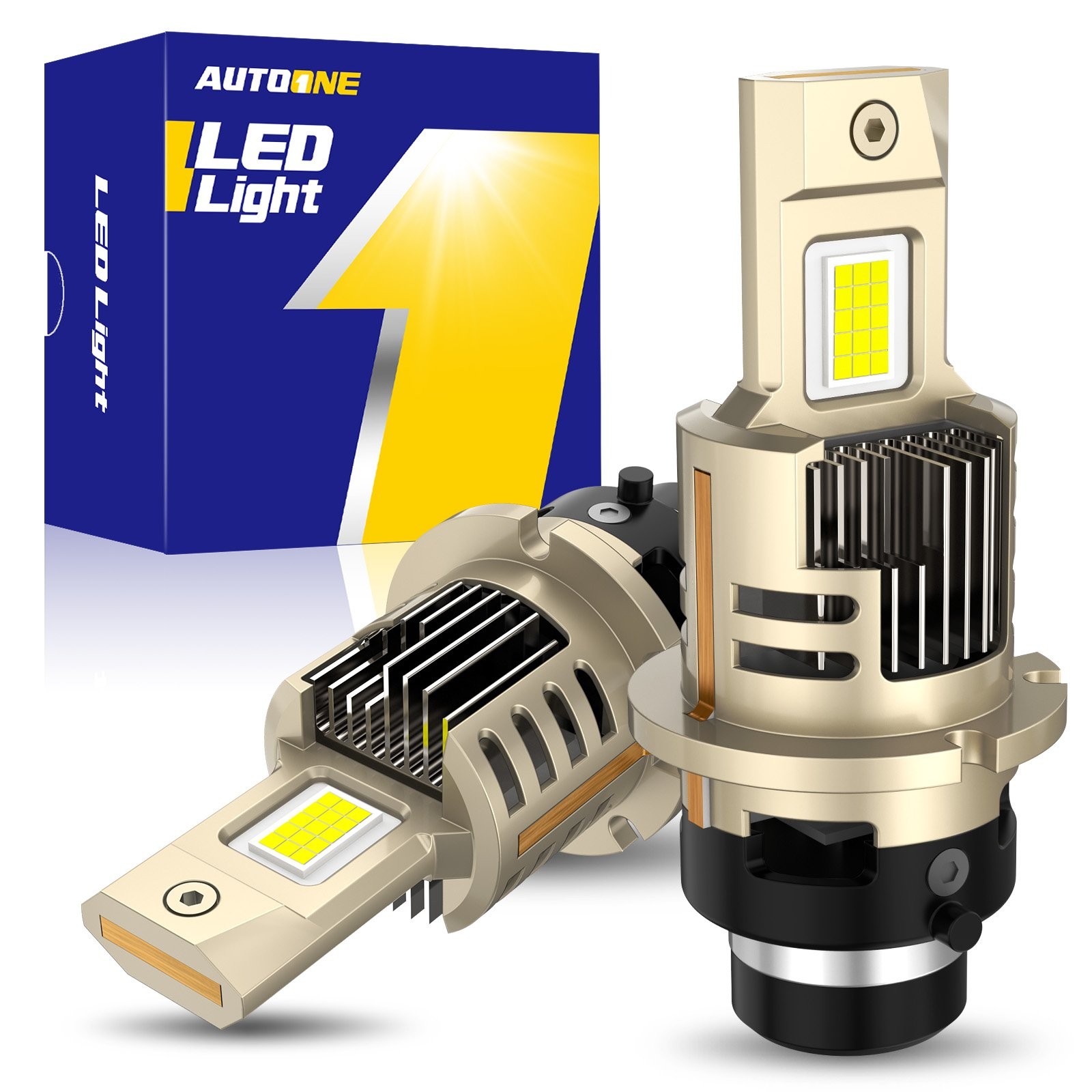 D2S D2R LED Headlight Bulb Replace Super White 6000K 24000LM Conversion Kit