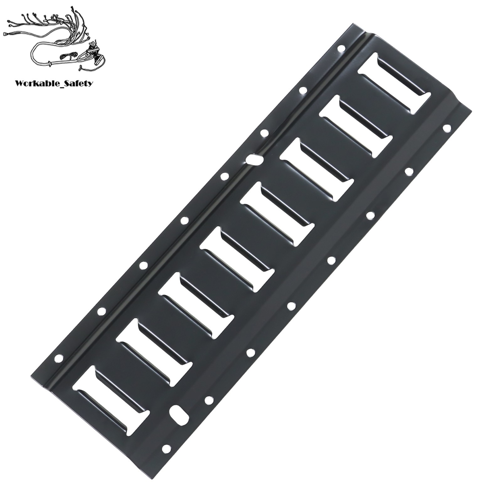 18 Pack 1.3′ E-Track Rail Set, Black Powder Coated Finish For Trailers & Vans