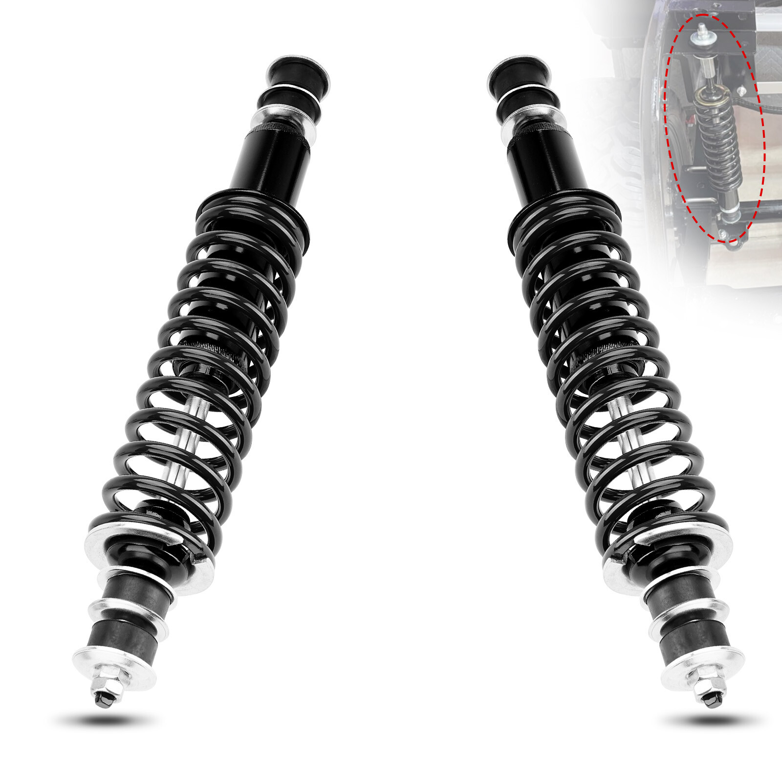 Golf Cart Heavy Duty Front/Rear Shock Absorber Kit for EZGO TXT 94-up 70928G01
