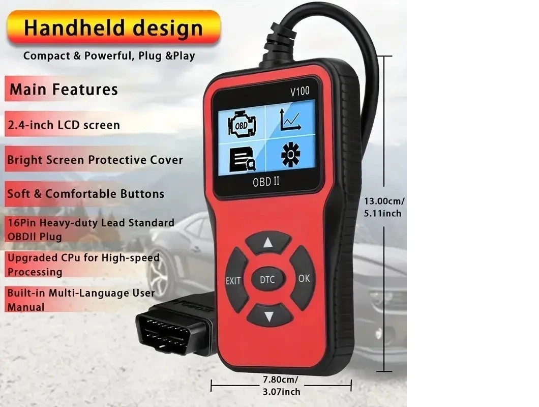 OBDII Scanner Compact Engine Light Diagnostic Tool – Fresh Stock – New