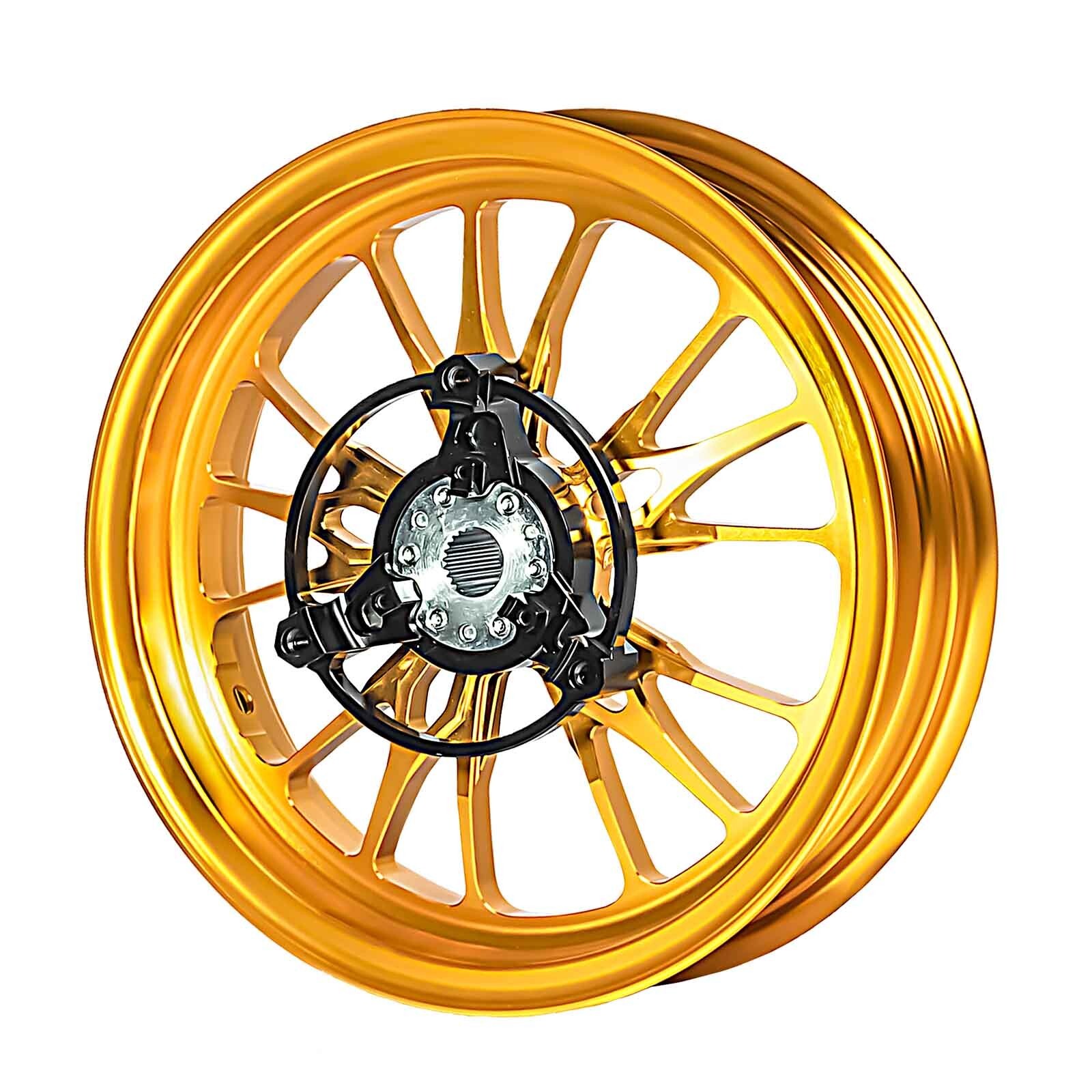 Forged Aluminum Alloy Rims Wheels for Yamaha Zuma 125 2022-2024 – Gold Color