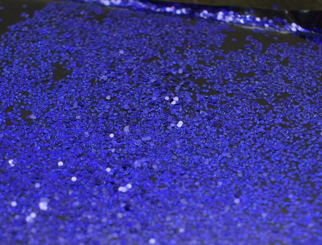 Sapphire Blue Tri Holographic Metal Flake Glitter 0.030 .030 Resin Epoxy Tumbler