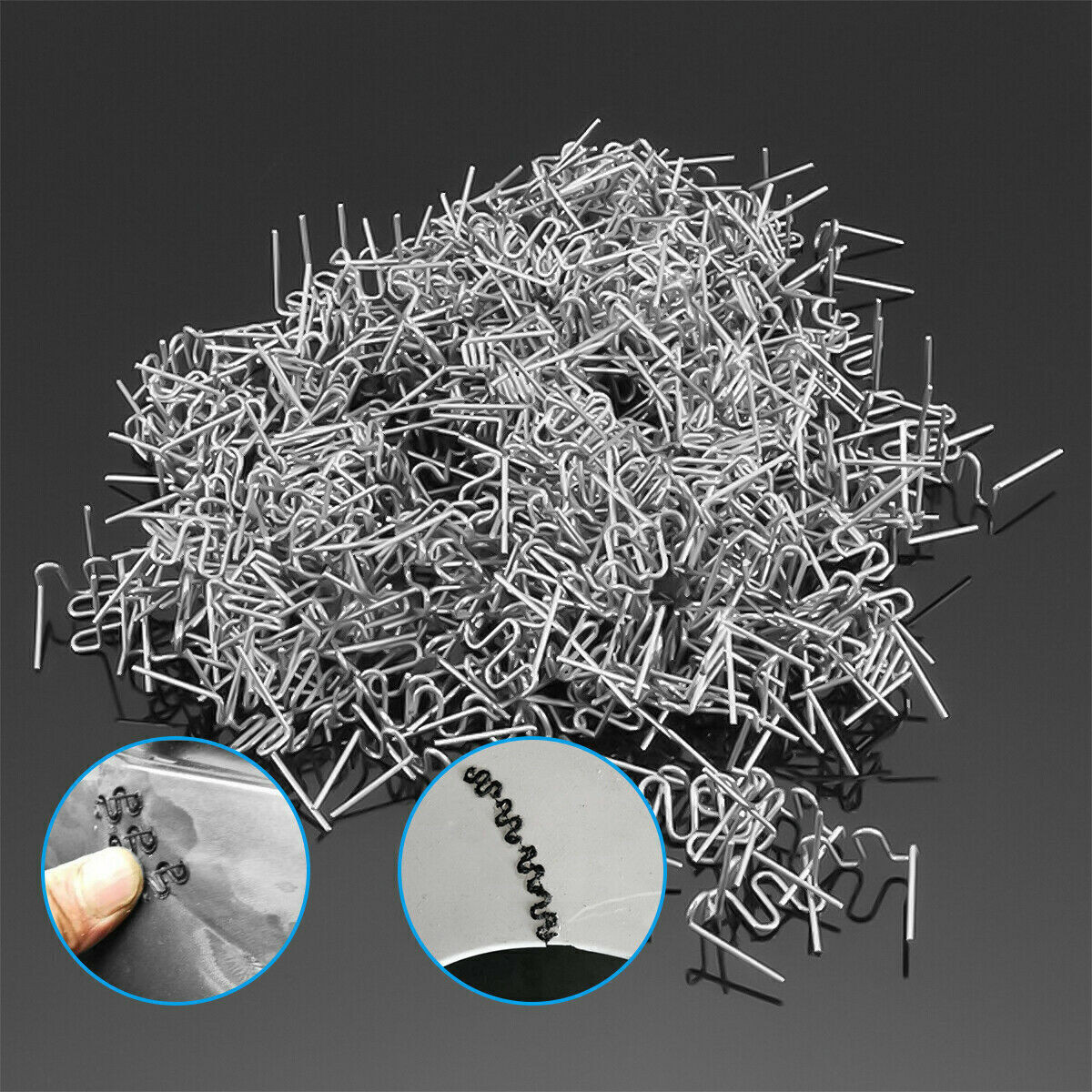 Plastic Welding Staples 500PCS Hot Stapler Set Repair Gun Silver Gearzaar