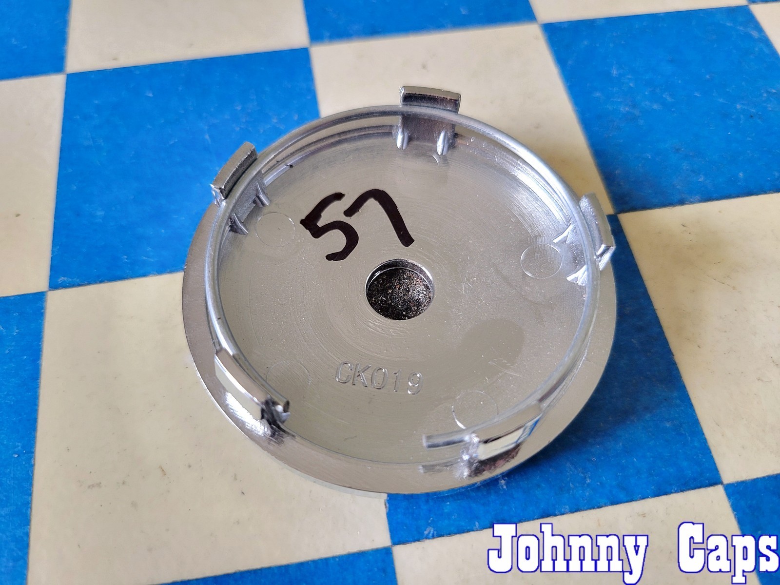 STR RACING Wheels # CK019 . CHROME Custom Wheel Center Cap [57] (QTY. 1)