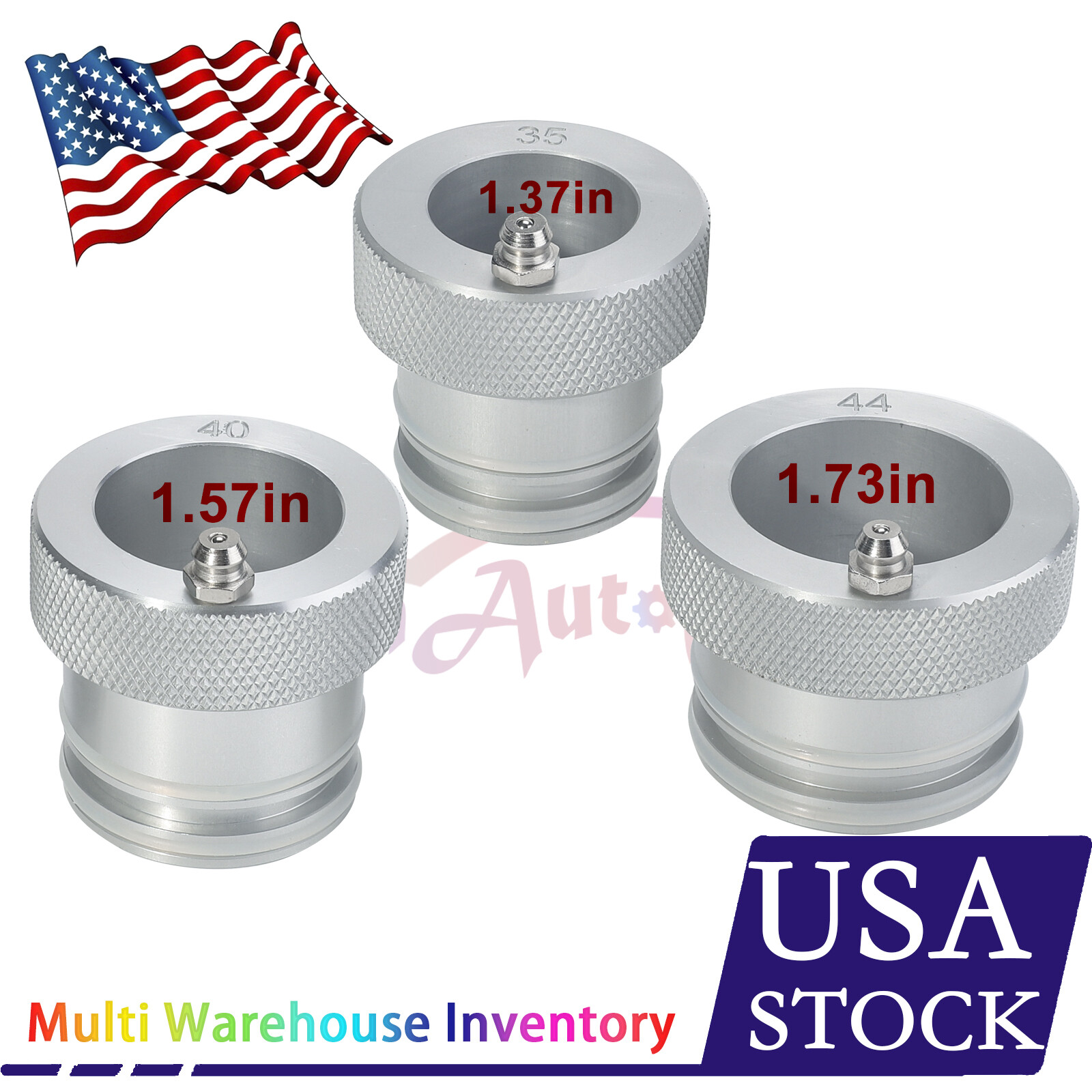 35mm+40mm+44mm For Polaris Sportsman Ranger ACE Wheel Bearing Greaser Tools
