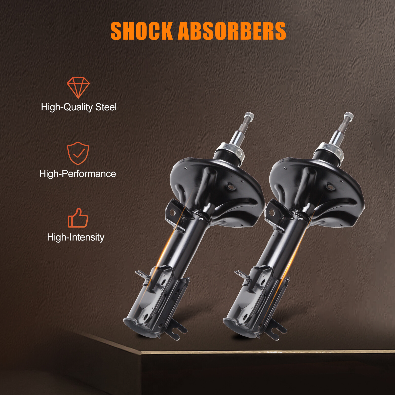 Pair of Front Struts Shocks Assembly For 2001-2006 Hyundai Santa Fe 4WD FWD