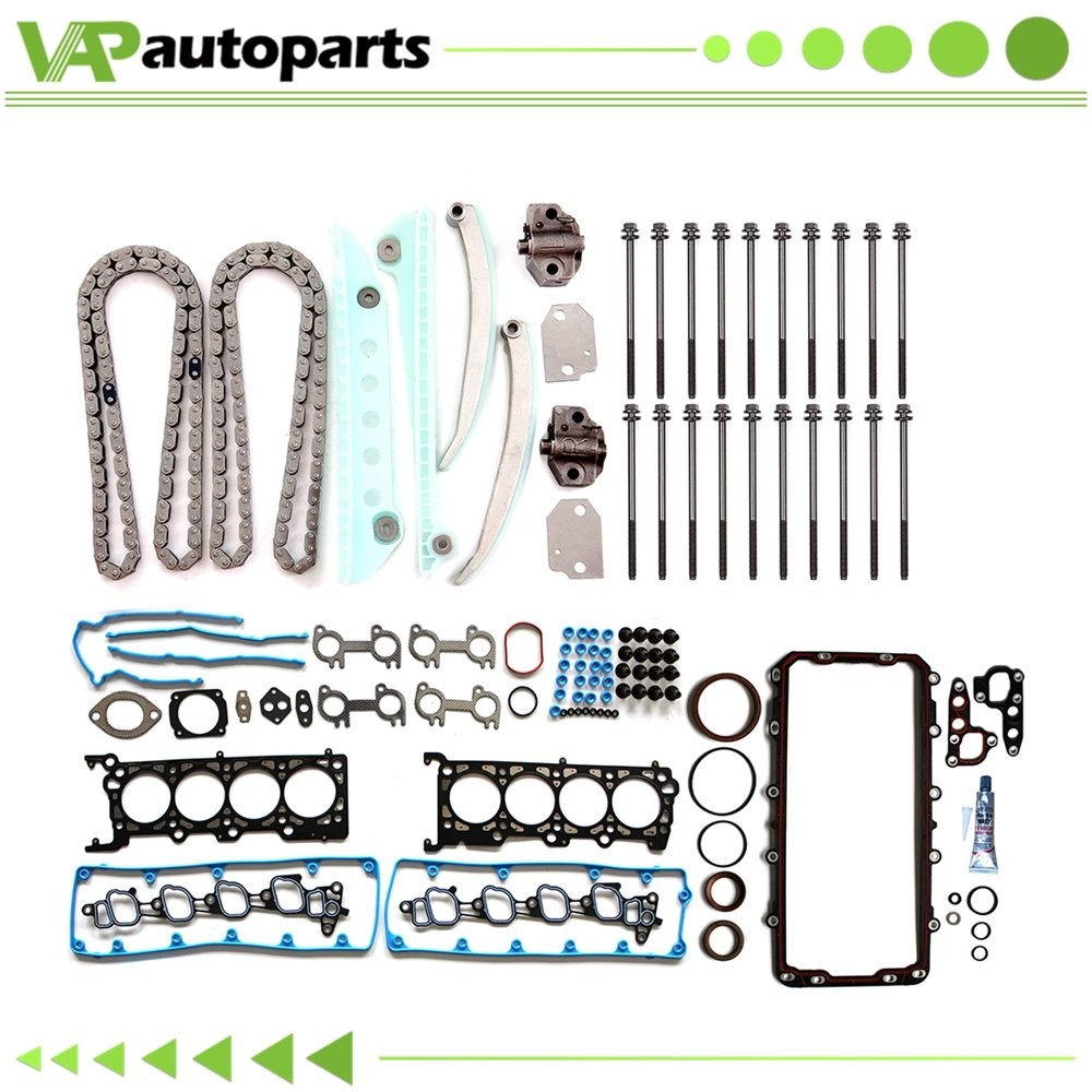 Timing Chain Kit Full Gasket Set Bolts For 2002 2003 2004 Ford Mustang GT 4.6L