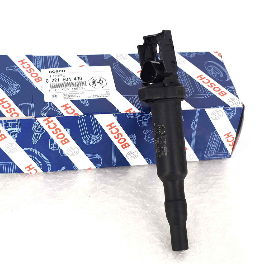 1 Pack For BMW Ignition Coil Updated W/ Connector Boot Genuine Bosch 0221504470