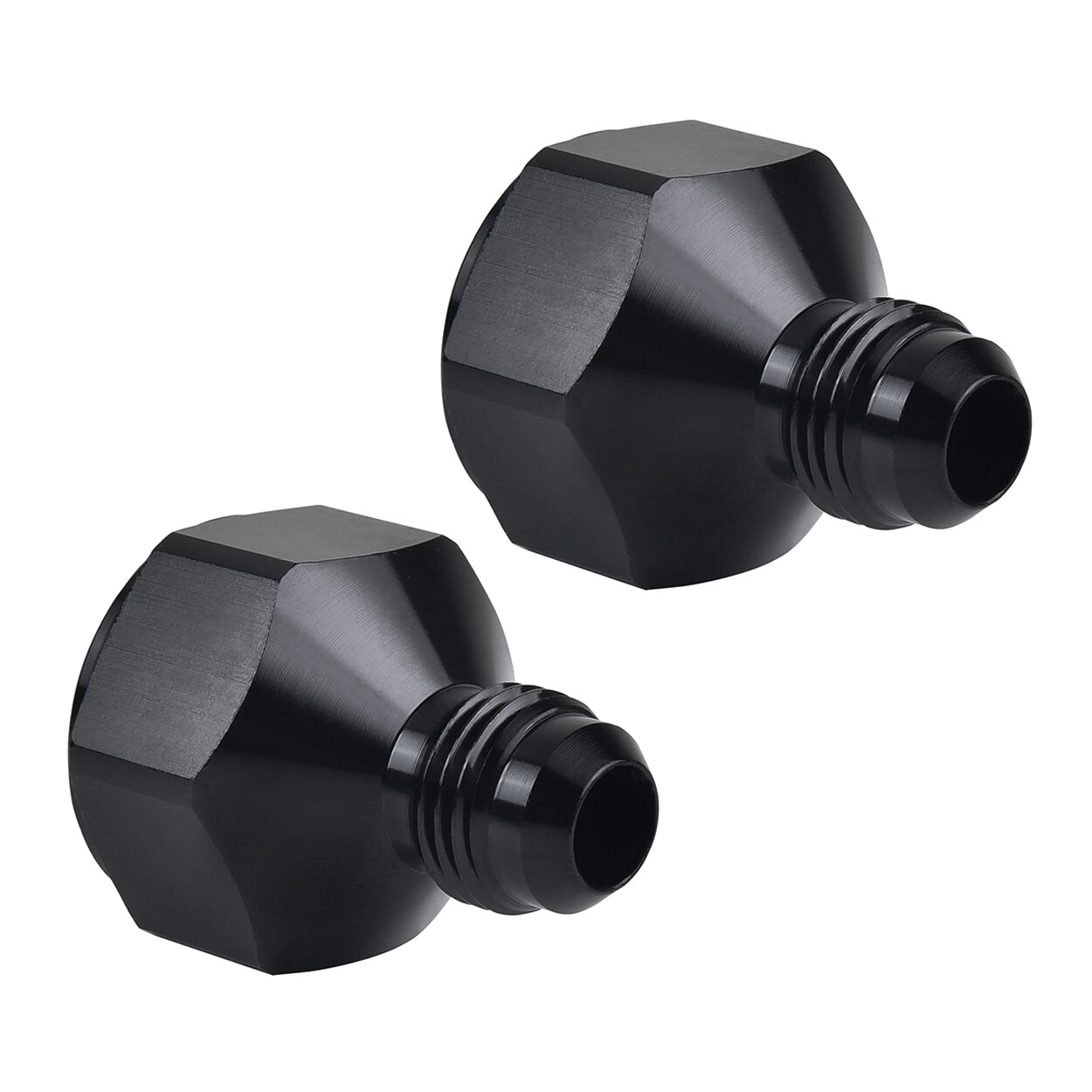 LokoCar 6AN Female to 4AN Male Flare Reducer Fitting Adapter Black 2PCS