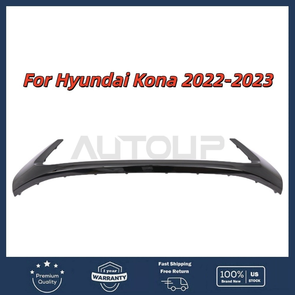 Front Bumper Lower Molding Trim Black For 2022-2023 Hyundai Kona 86569J9CB0