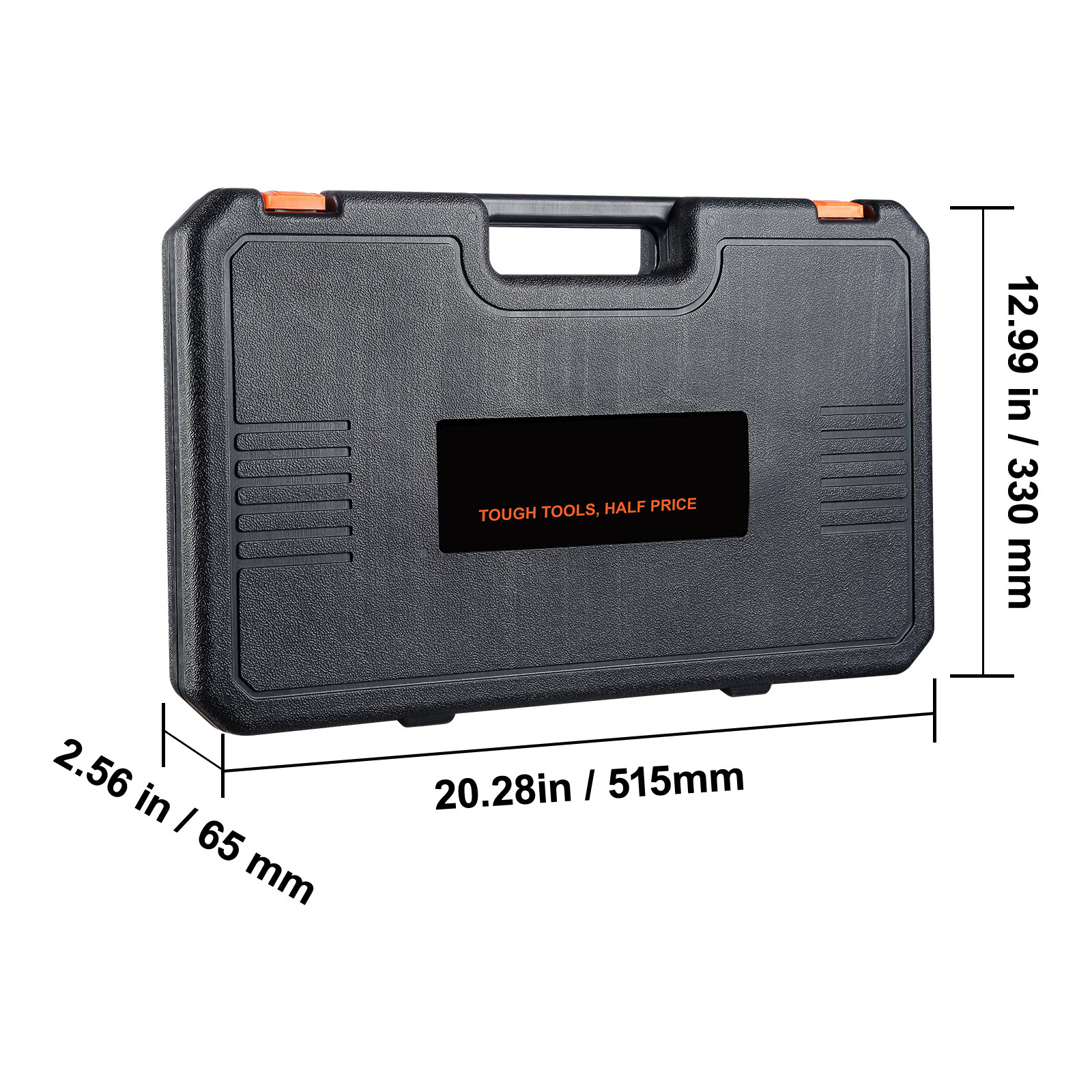 VEVOR Impact Sockets Set 33pcs 6-Point 1/2in Drive Bit Ratchet Tool Kit Case