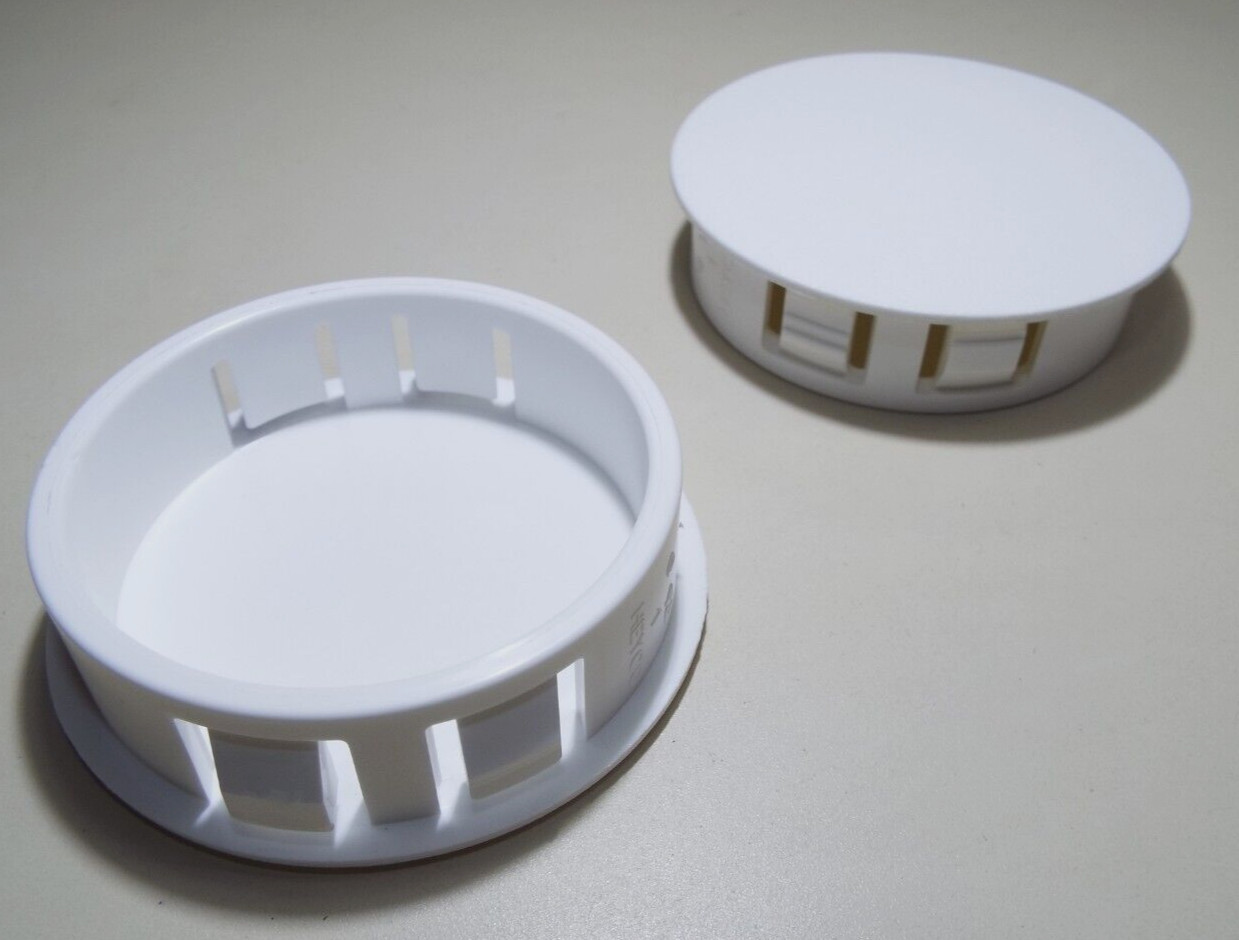 QTY8 HEYCO 2764 DP 1500 WHITE 1-1/2″ HOLE CAP DOME PLUG PLASTIC NYLON COVER NEW