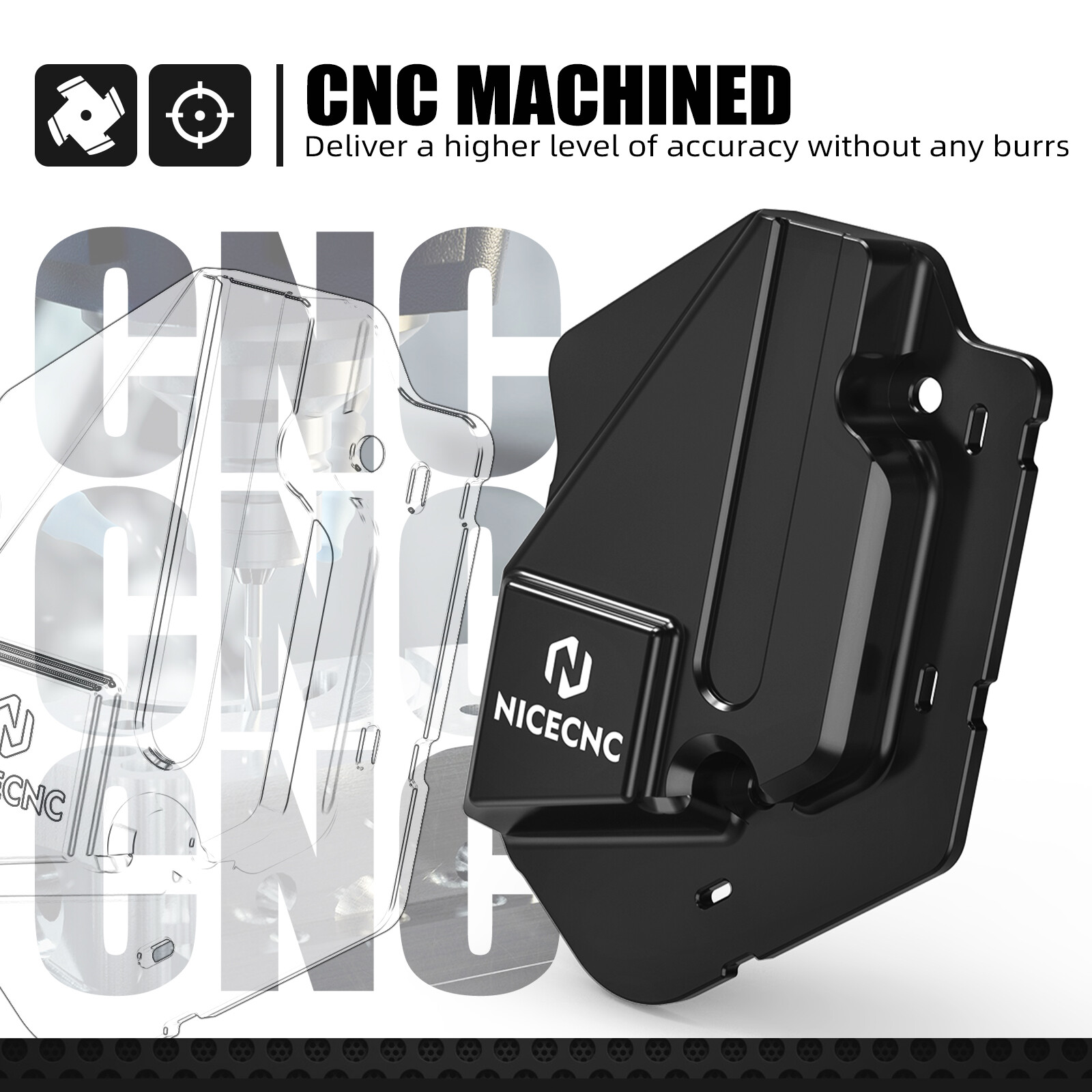CNC Left Power Valve Cover Guard For KTM 250 300 EXC XCW SX XC 125SX 2024-2026