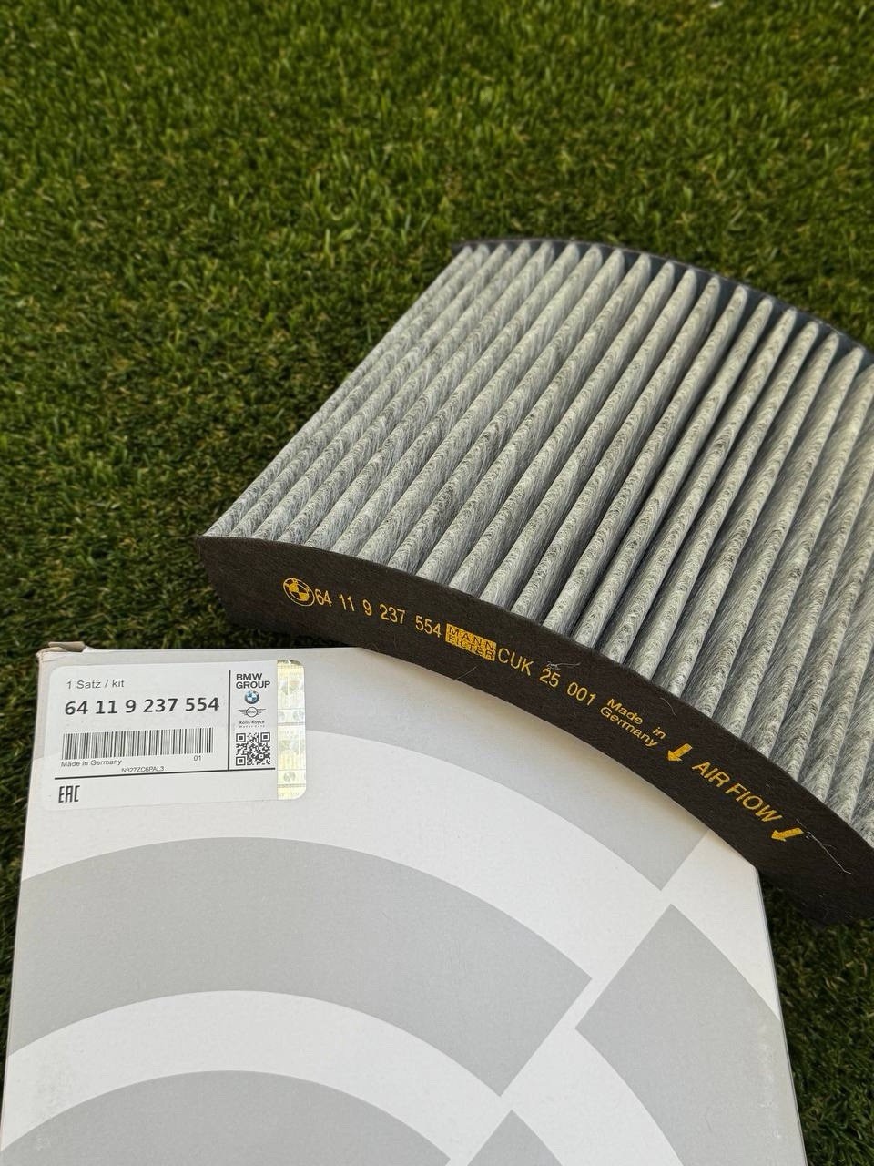 GENUINE BMW CABIN AIR FILTER 64119237555