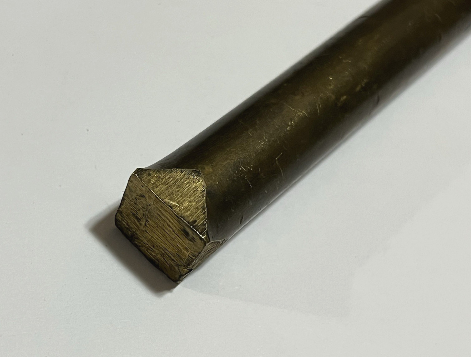 Brass Bronze Drift Punch 3/4 Round Shank Square Tip 6-1/2″ Long No Spark