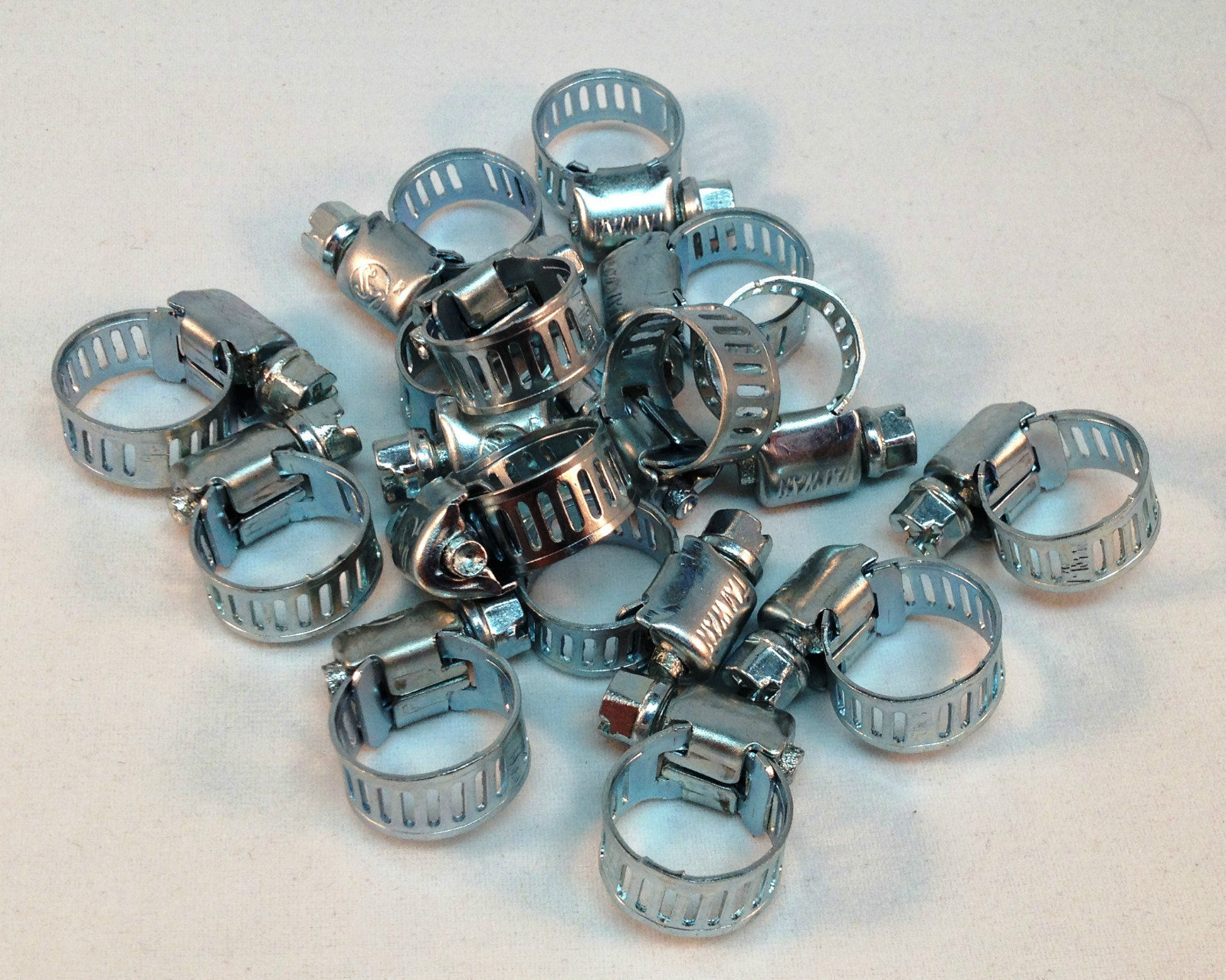 new 15 Pcs Stainless Steel Drive Hose Clamps Worm Clips 3/8″-1/2″(8-12 mm)