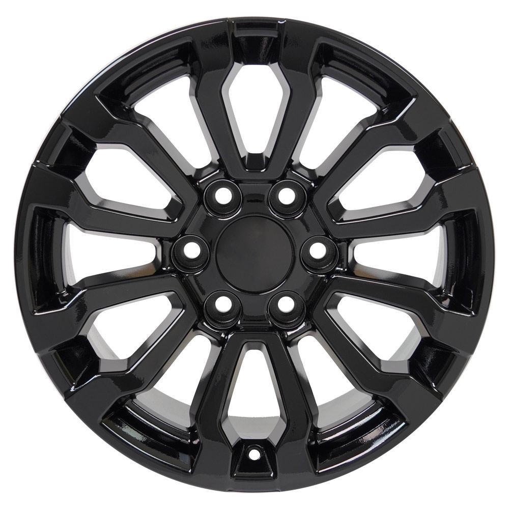 18×8.5 Black 5909 Rim Fits 1999-2021 GMC Yukon Sierra AT4 style