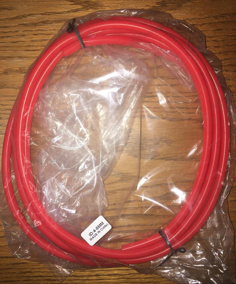 3 METERS SILICONE HOSE FOR HIGH TEMP VACUUM ENGINE BAY 4MM RED ORANGE COLOR S4
