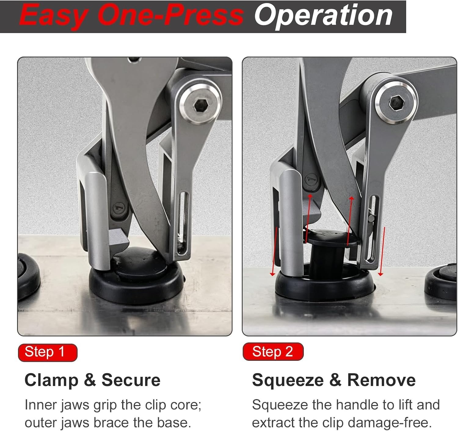 Car Clip Pliers, Spring-Loaded Panel Clip Removal Pliers Tool, Professional Auto