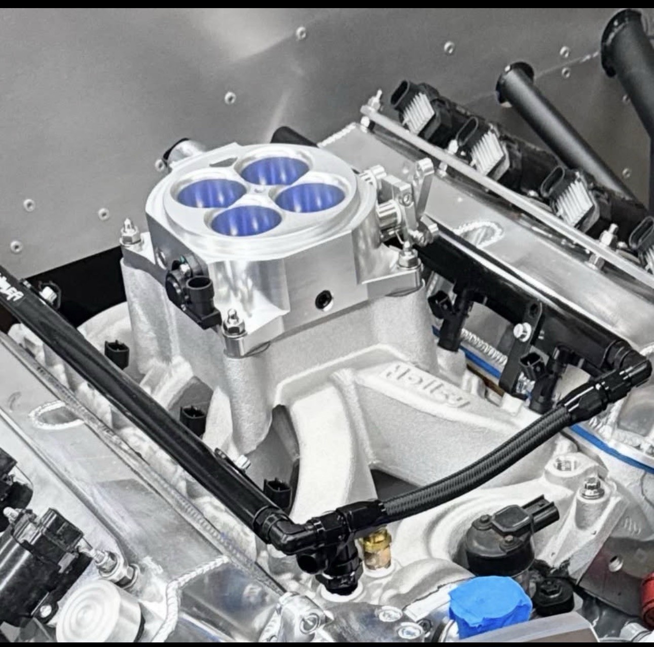 Holley intake injectors and throttle body for sbf 5.0 302