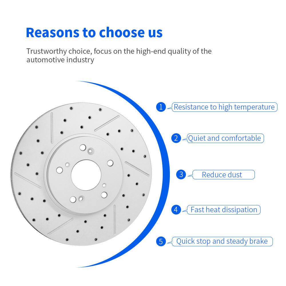 Front Rear Drilled Brake Rotors & Ceramic Pads For Subaru Legacy Outback Impreza