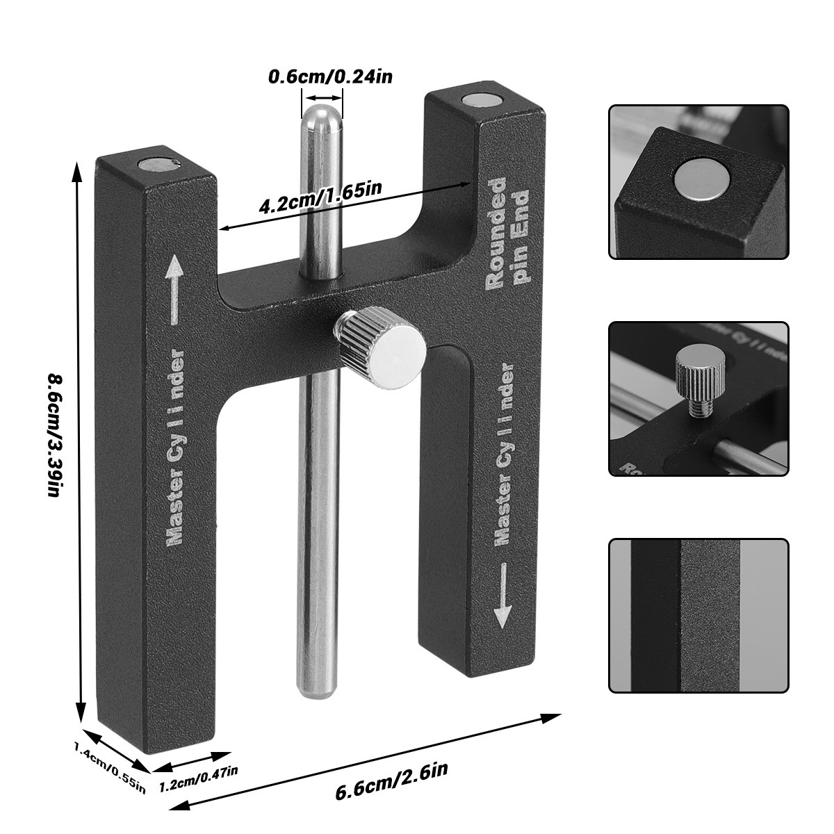 Power Brake Booster Master Cylinder Push Rod Gauge Length Pin Adjustment Tool