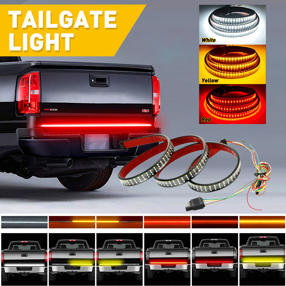 48″ Inch Truck Tailgate Strip LED Sequential Brake Signal Reverse Tail Light Bar
