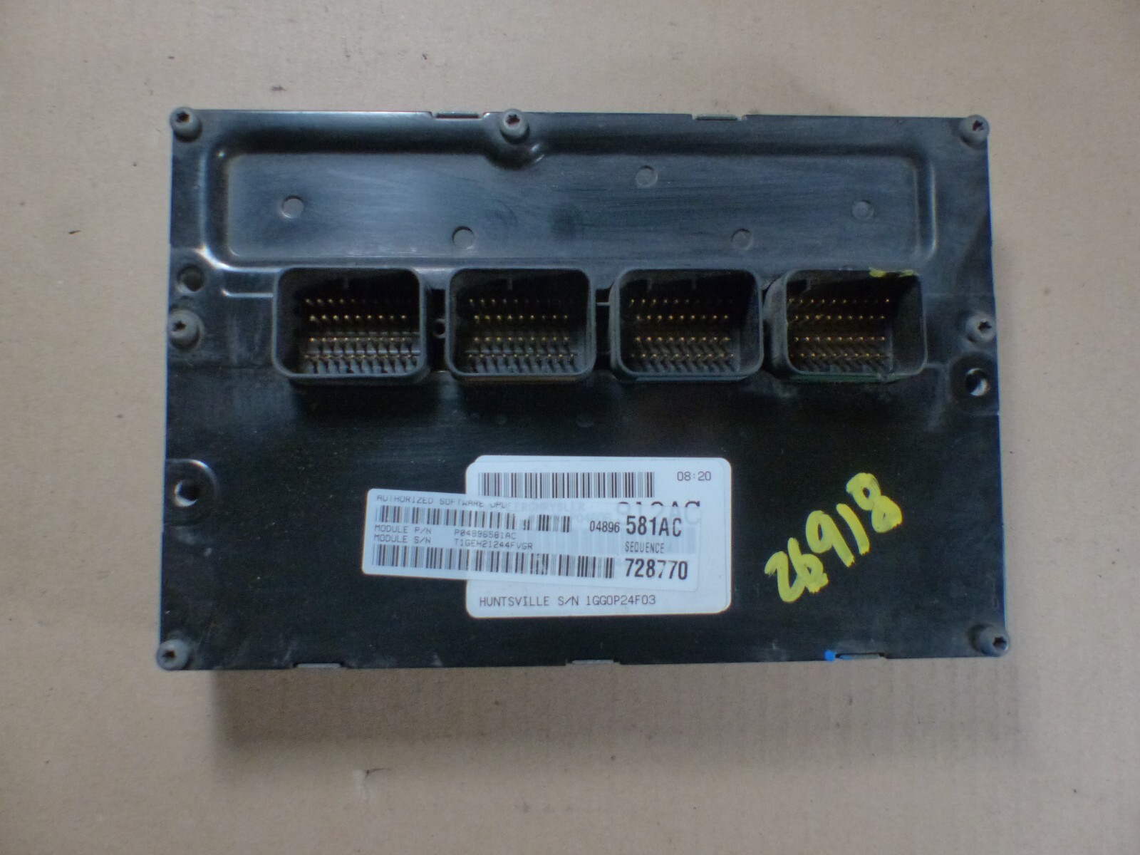 05 DODGE STRATUS “SEE PHOTOS ECM ECU COMPUTER P04896581AC