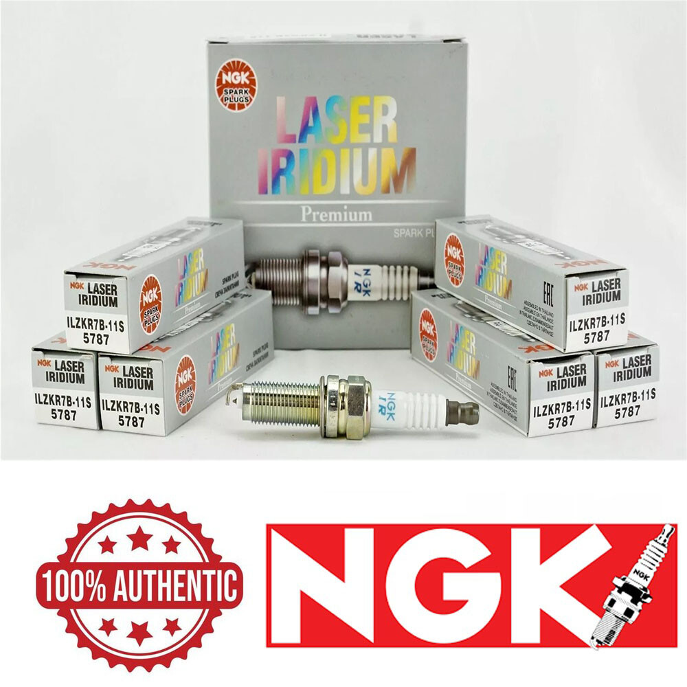 NGK LASER IRIDIUM Iridium Spark Plugs ILZKR7B11S 5787 Set of 6