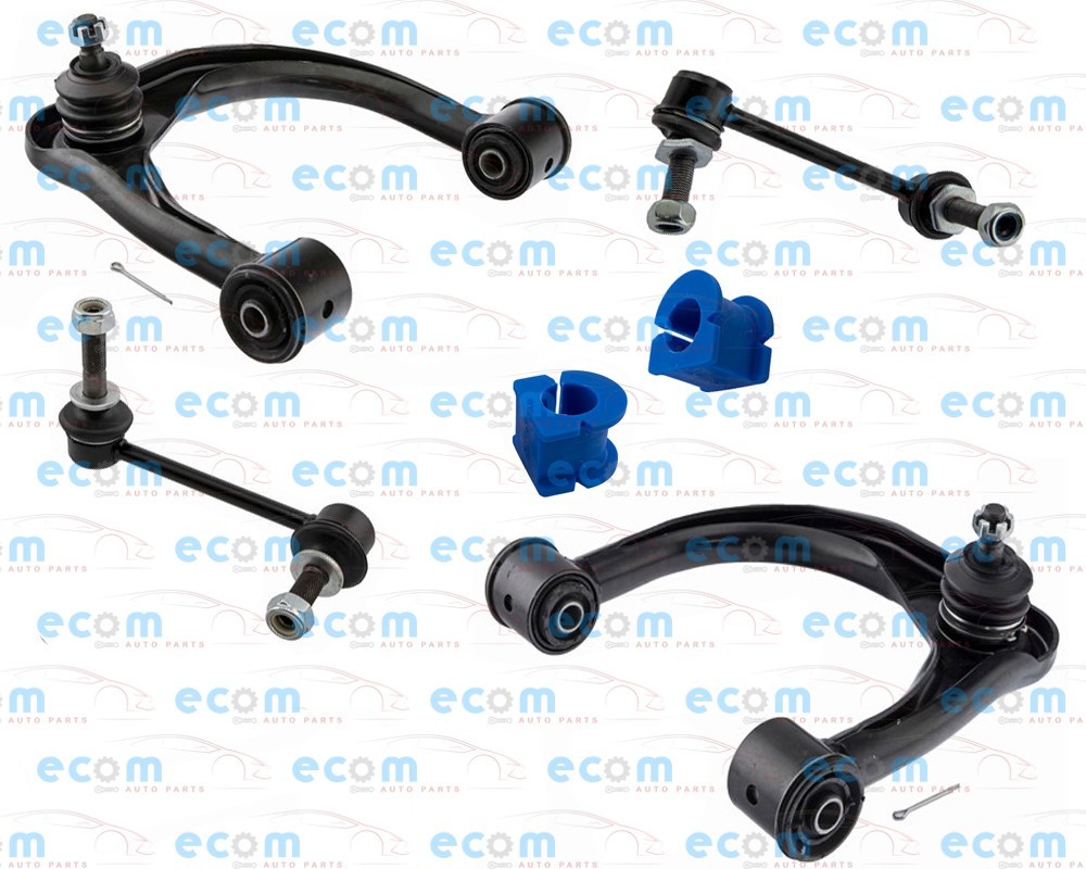 6Pcs Front Upper Control Arms Stabilizer Bar For 07-14 Toyota FJ Cruiser Bushing