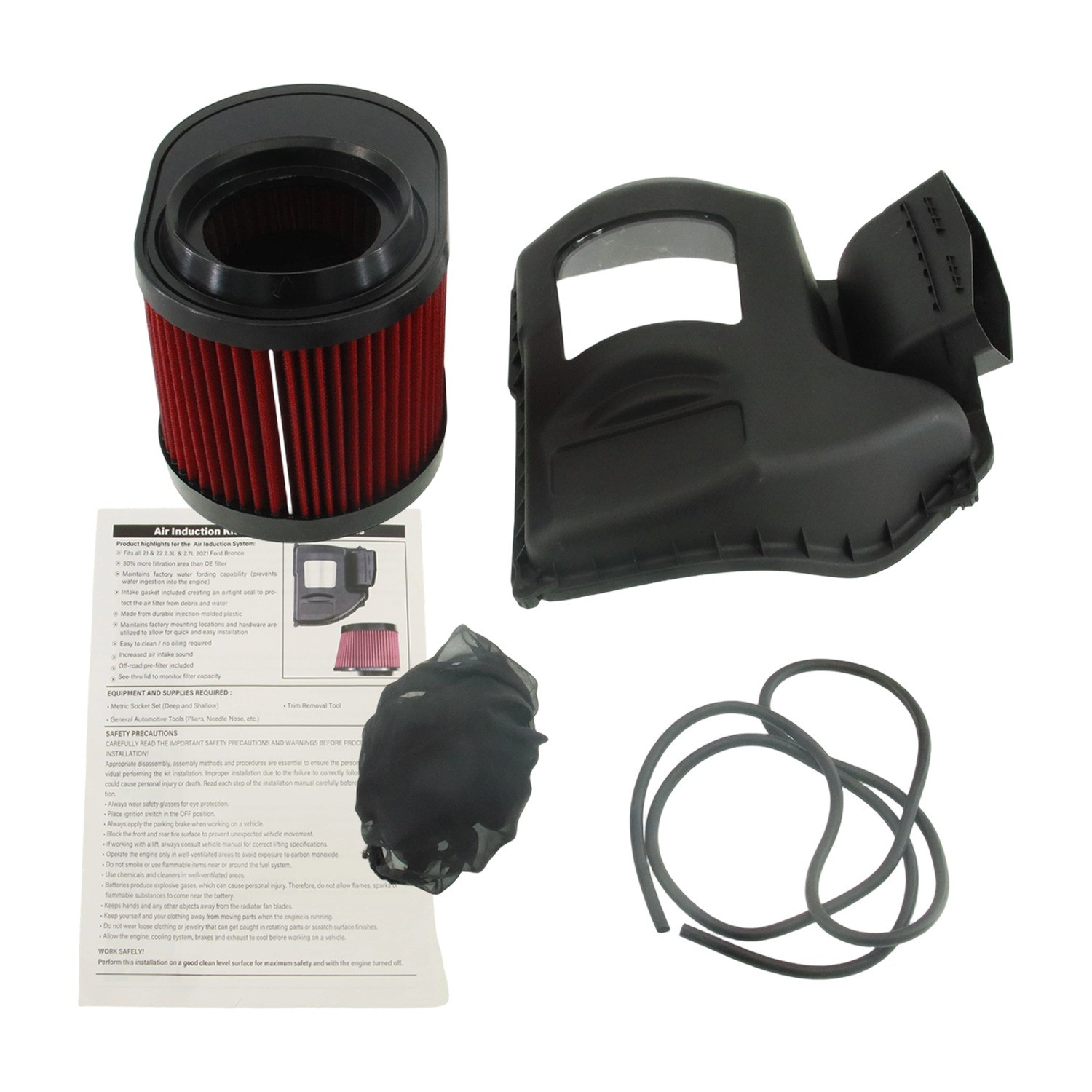 422233 For 2021-2024 Ford Bronco 2.3 2.7L Roush Cold Air Intake Induction System