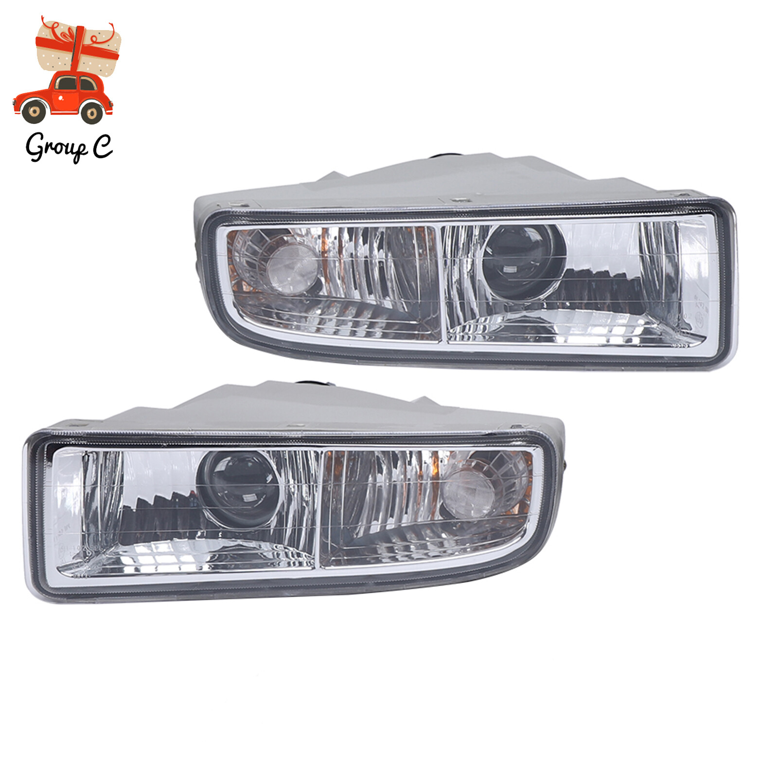 Lexus LX470 Front Fog Lights Pair 1998-2007 Halogen 12V 55W Bulbs Included