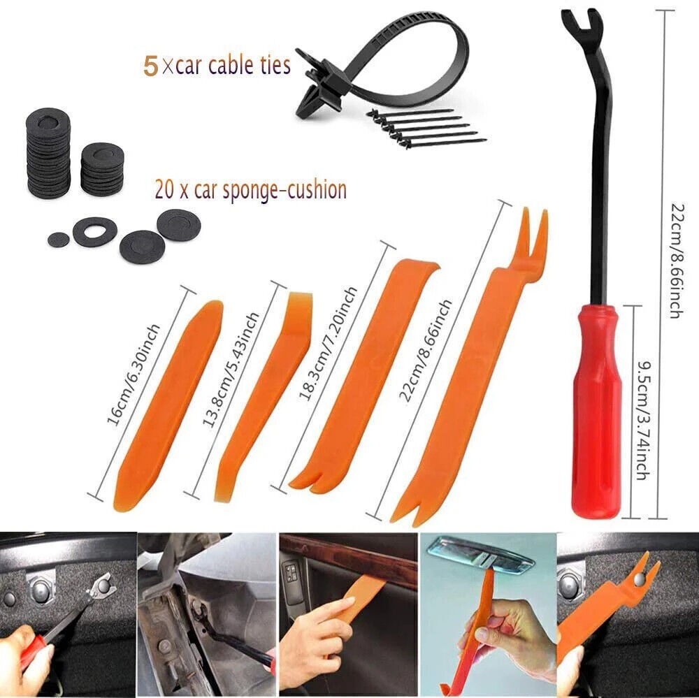 650pcs Car Retainer Auto Fasteners Push Trim Plastic Clips Pin Rivet Bumper Kit